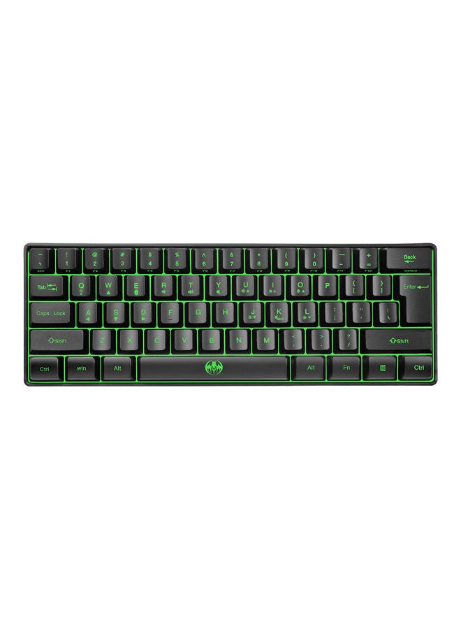2.4G Wireless 61 Keys Dual-Mode Keyboard Black - Image 1