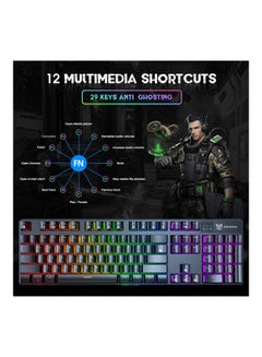onikuma G27 RGB Gaming Mechanical Keyboard Black  - Image 2