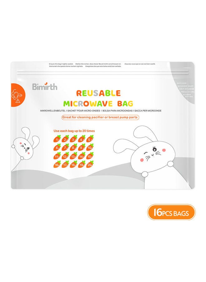 Bimirth Reusable Microwave Sterilizer Storage Bag White  - Image 2