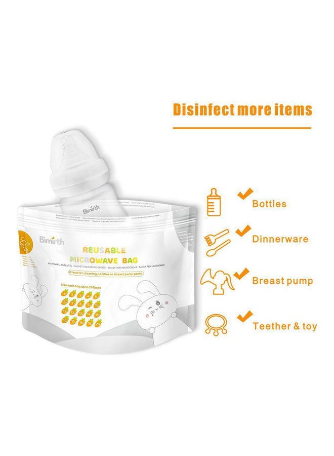 Bimirth Reusable Microwave Sterilizer Storage Bag White  - Image 5