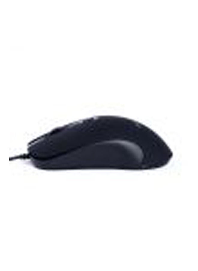 2B E-Train Wired Mouse 1000-1600 Dpi With Switchable Button, Cable Length 1.7M , With Light Logo. Black - Image 2