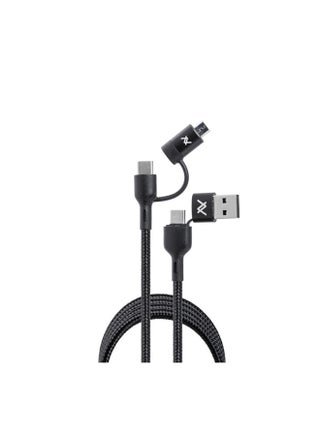 L'Avvento 4 In 1 Type-C To Type-C With Micro Usb Connector And Usb A Connector Black - v1628508856/N49883784A_1