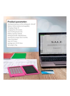 Generic USB Calculator Writing Board Pink  - Image 3