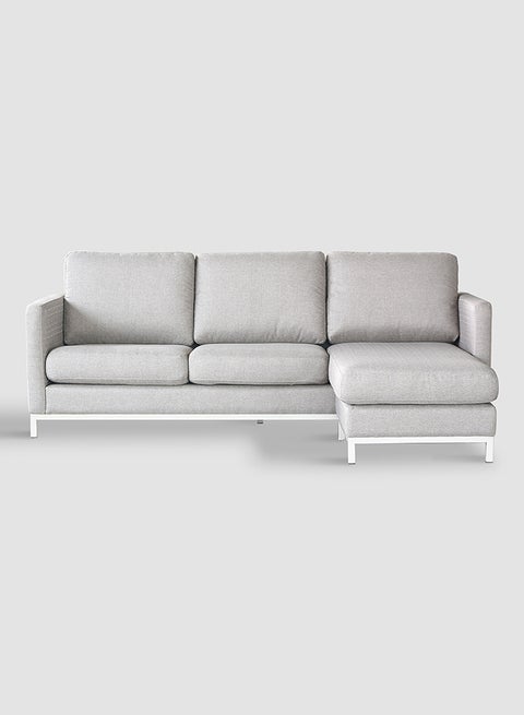 L-Shape Sofa - Nordic sofa Couch - Sofa Bed Relaxing Sofa- Light Grey 2300*1590*890mm