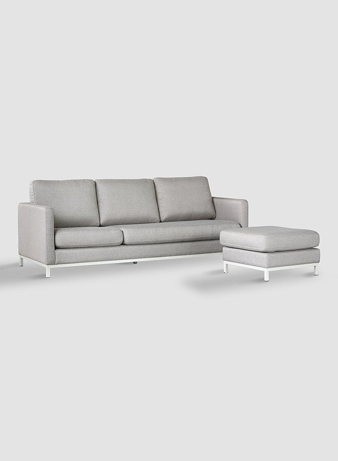 L-Shape Sofa - Nordic sofa Couch - Sofa Bed Relaxing Sofa- Light Grey 2300*1590*890mm