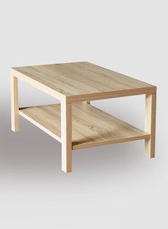 Switch Coffee Table with Storage Shelf - Cabinet For Storage - Used As Coffee Corner And Side Table - Beige 900*550*420mm  - Image 3