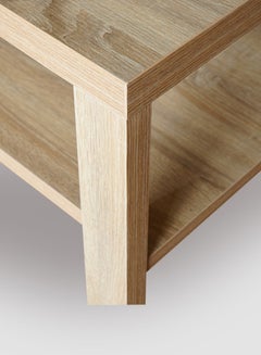 Switch Coffee Table with Storage Shelf - Cabinet For Storage - Used As Coffee Corner And Side Table - Beige 900*550*420mm  - Image 4