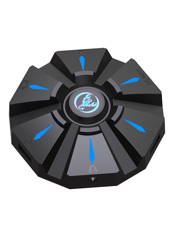 إتش إكس إس جيه محول لوحة مفاتيح وماوس للألعاب طراز P9 أسود - Image 4