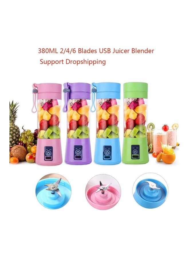 USB Rechargeable Electric Juicer Mixer Purple - Image 3