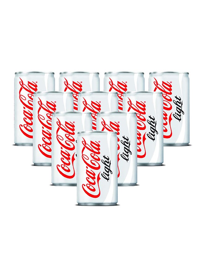 Coca-Cola - Light Soft Drink Cans 150ml Pack of 10 - Image 1