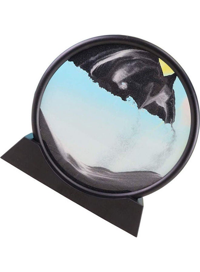 Moving Sand Art Picture Round Frame Sandscapes In Motion Blue Ocean Deep Sea Sand Art Relaxing Toy - Image 3
