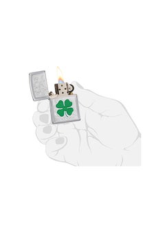 Zippo Clover High Polish Chrome Design Windproof Lighter 2.25inch  - Image 3