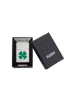 Zippo Clover High Polish Chrome Design Windproof Lighter 2.25inch  - Image 4