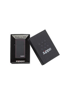 Zippo Slim Black Matte with Red Border with Zippo Logo Windproof Lighter 2.25inch  - Image 4