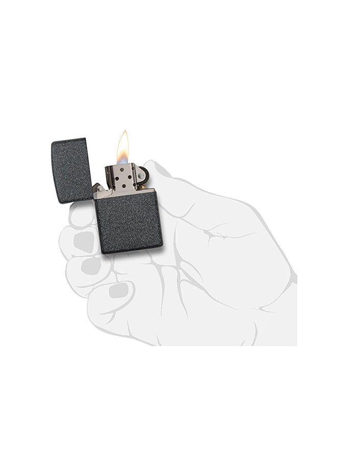 زيبو ولاعة كلاسيكية مضادة للرياح بتصميم حجر حديدي. 2.25بوصة - Image 3