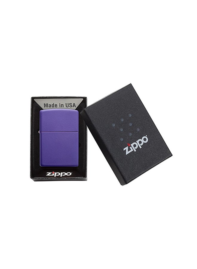 زيبو ولاعة كلاسيكية مضادة للرياح بلون أرجواني غير لامع 2.25بوصة - Image 4