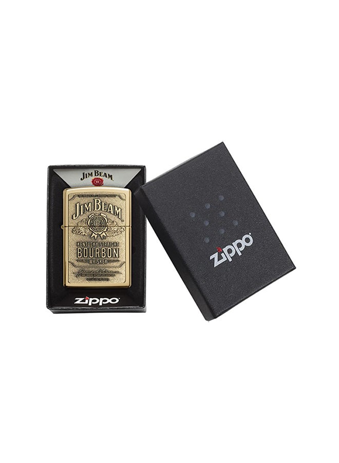 Zippo Jim Beam Bourbon Emblem Brass Lighter 2.25inch - Image 4