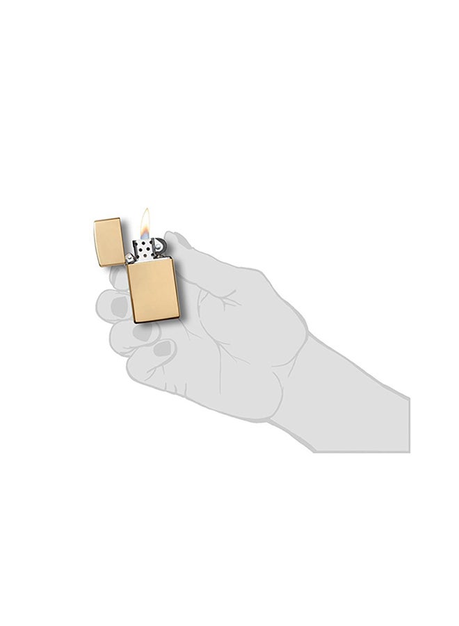 Zippo Slim High Polish Brass Windproof Lighter 2.25inch  - Image 3