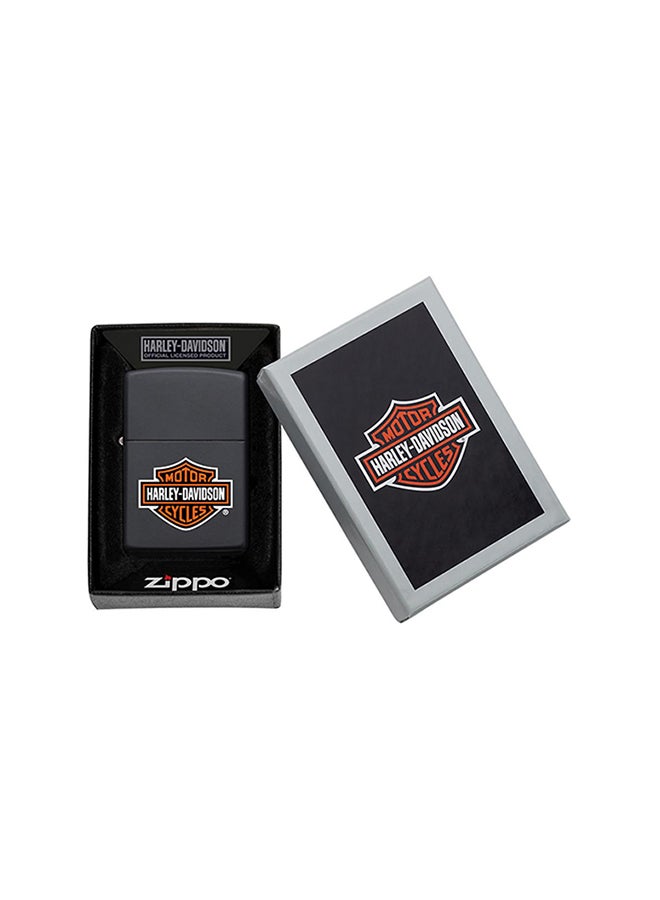 زيبو ولاعة مقاومة للرياح بتصميم شعار هارلي ديفيدسون الكلاسيكي بلون أسود مطفأ 2.25بوصة - Image 4