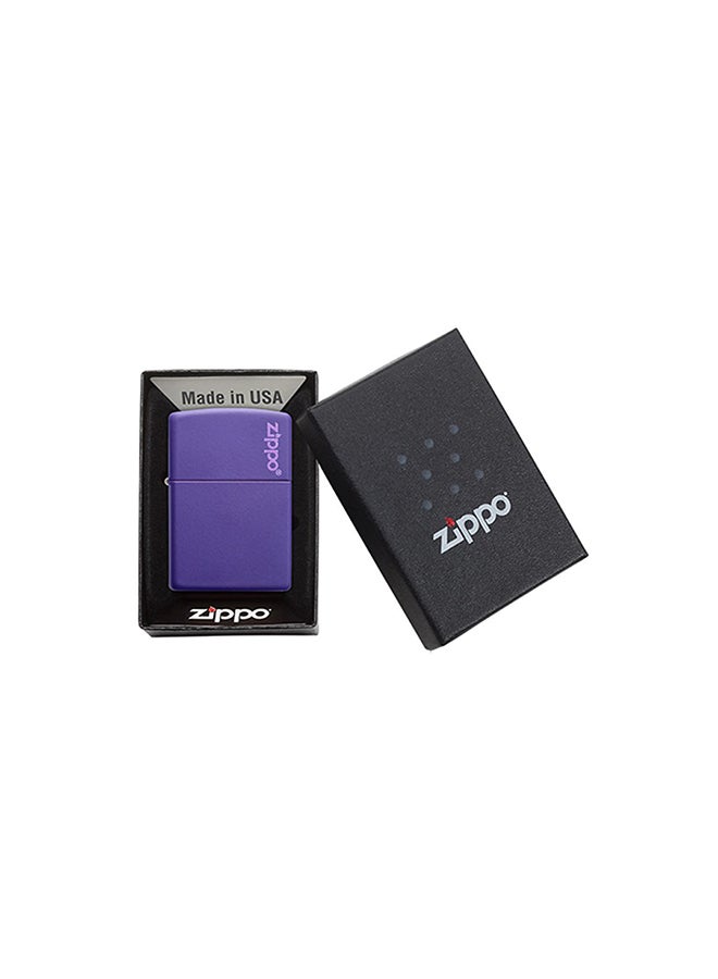 زيبو ولاعة كلاسيكية غير لامعة مقاومة للرياح مع شعار - Image 4