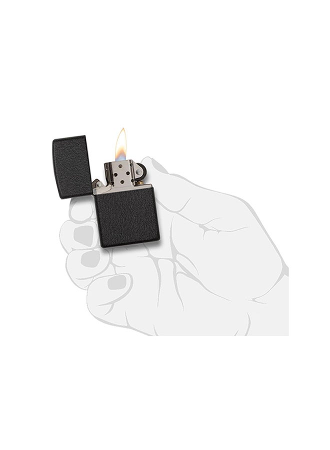 زيبو ولاعة كلاسيكية مضادة للرياح بلون أسود 2.25بوصة - Image 3