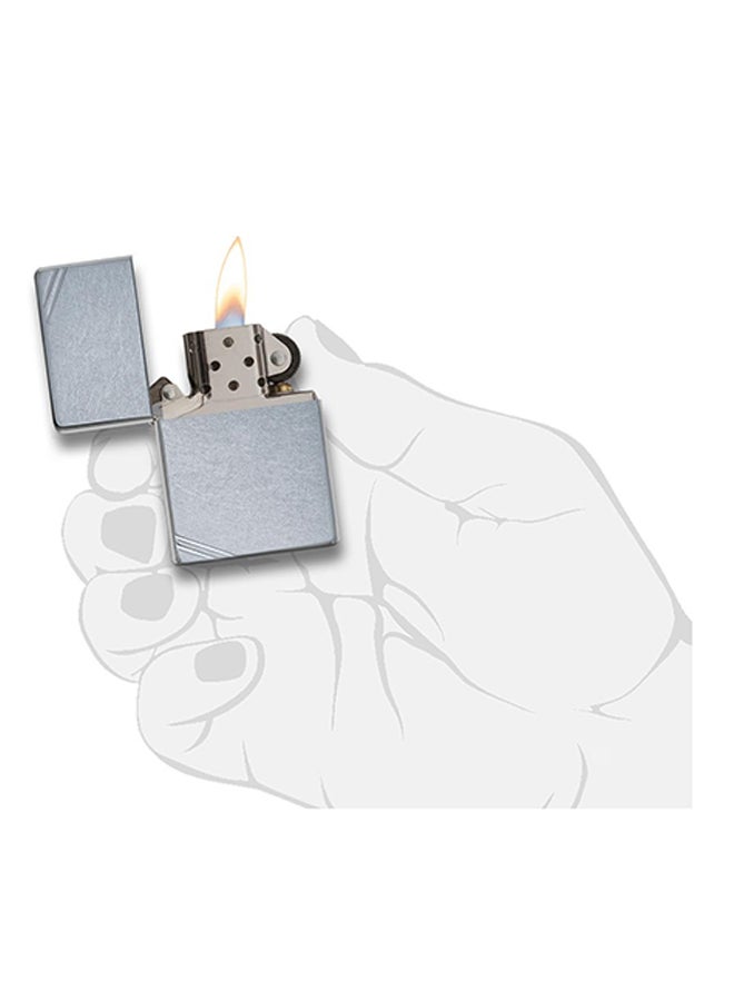 Zippo Vintage with Slashes Street Chrome Windproof Lighter 2.25inch - Image 3