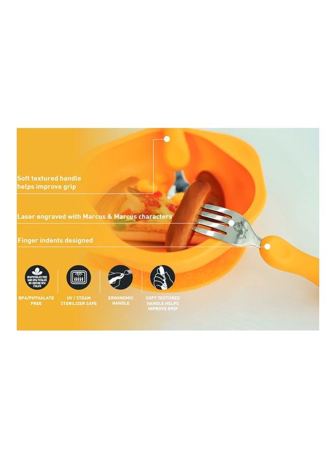 Marcus & Marcus 2-Piece Easy Grip Spoon And Fork Set - Image 2