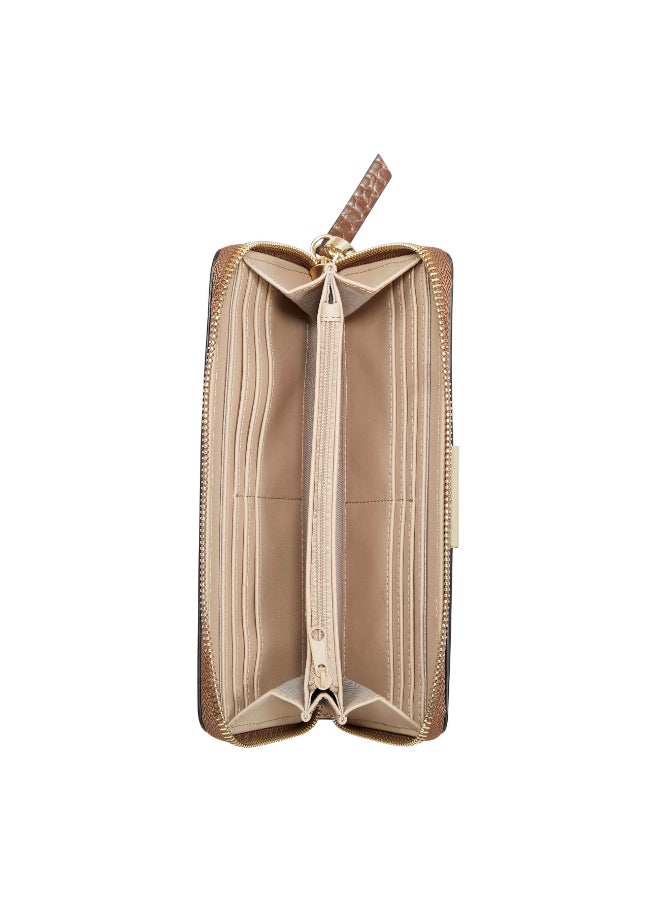 ناين ويست محفظة لوسون مزود بسحاب بني - Image 3