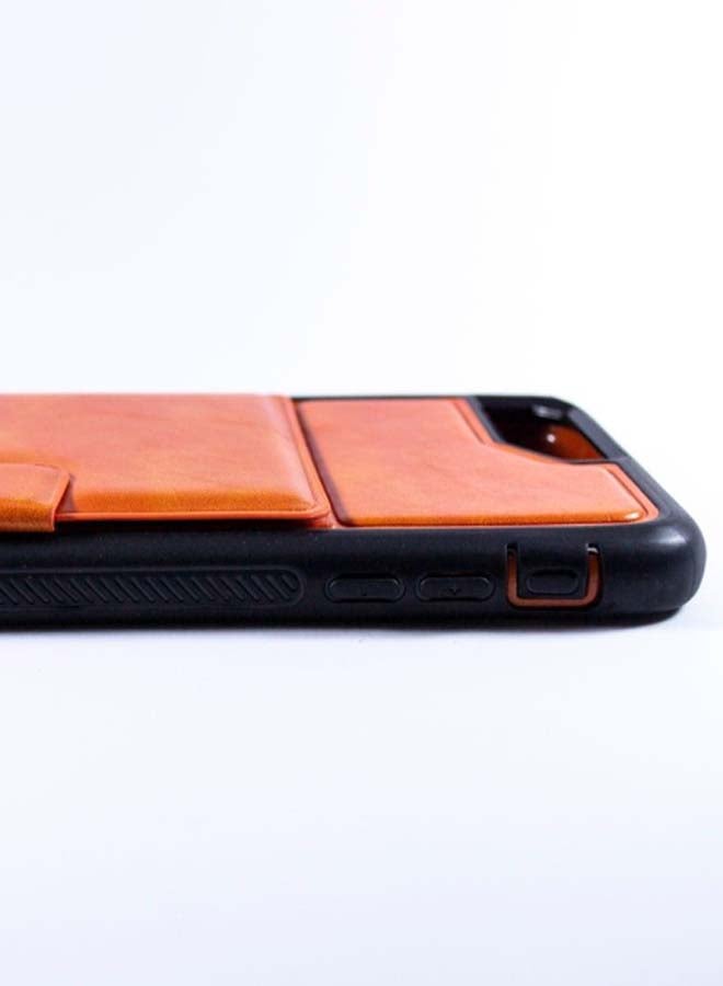 Protective Case Cover For Apple iPhone 8 Plus Orange/Black  - Image 3