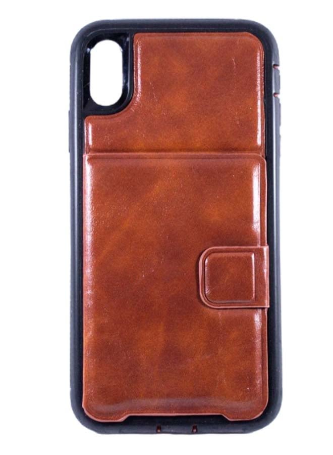 غطاء حماية واق لهاتف أبل آيفون XS ماكس بني/أسود - Image 1