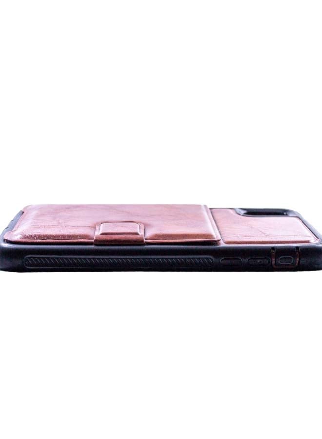 غطاء حماية واق لهاتف أبل آيفون XS ماكس بني/أسود - Image 3
