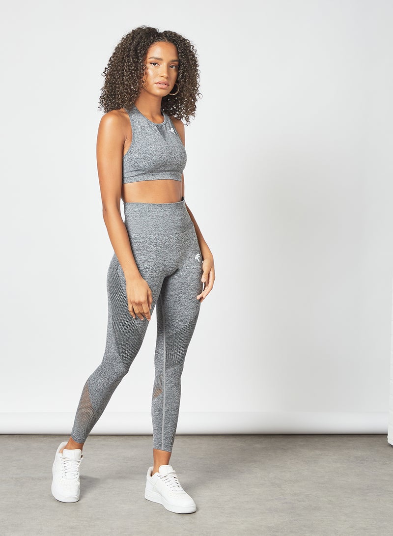Gym Clothing Co. Blush Sports Bra Grey  - Image 2
