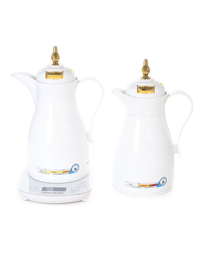 هوم إلك غلاية حرارية كهربائية من قطعتين 1.3 L 1350.0 W HC19DF1 أبيض/ذهبي - Image 2