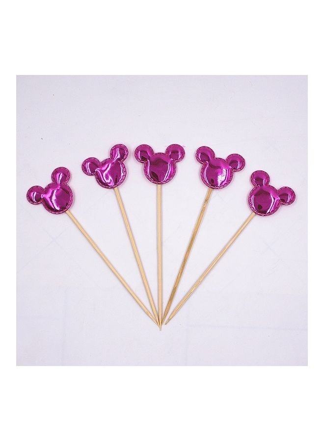Pack Of 5 Mickey Shaped Cake Toppers