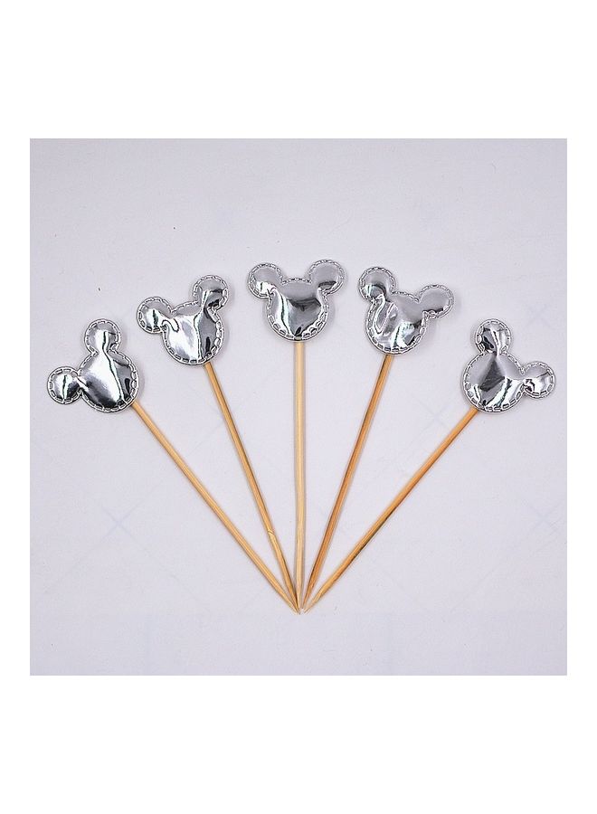 Pack Of 5 Mickey Shaped Cake Toppers