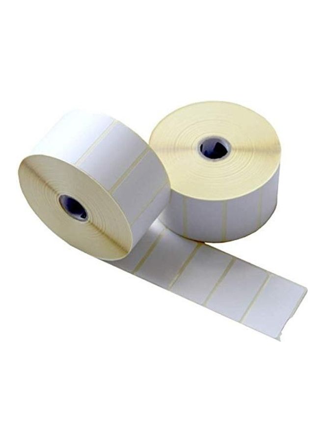 POSTECH 2 Piece Barcode Label Rolls Set White  - Image 1