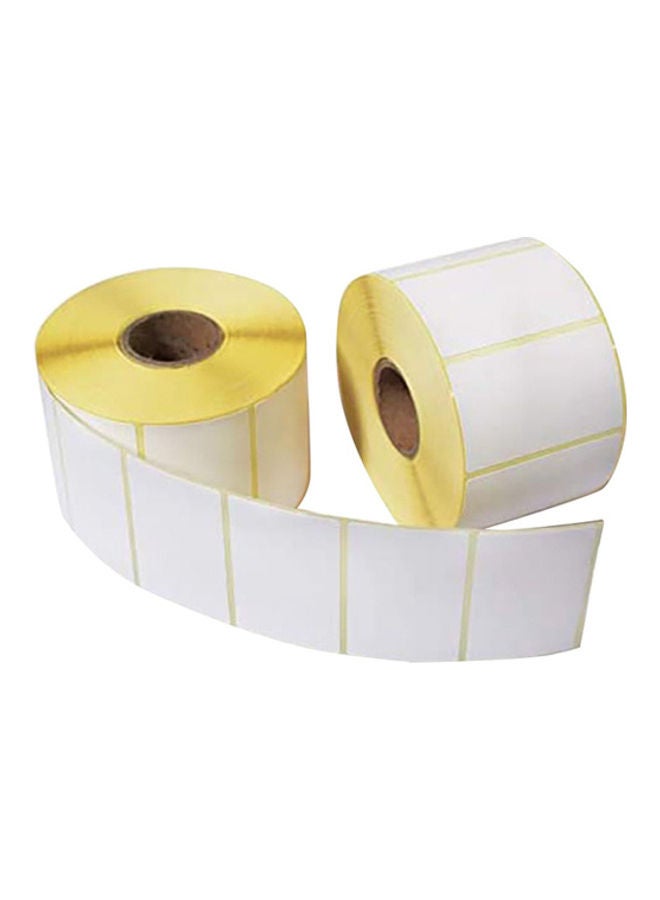 POSTECH 2 Piece Barcode Label Rolls Set White  - Image 2