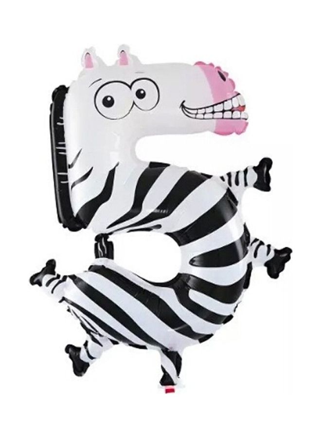 3-Piece Number 5 Shaped Cartoon Party Decorated Aluminum Balloon 