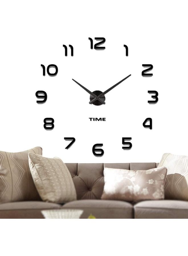 Alfa.life 3D Frameless Wall Clock Sticker Black  - Image 1