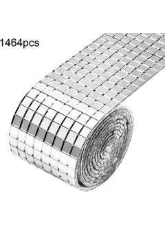 1464-Piece Self-Adhesive Roll Wall Sticker Silver
