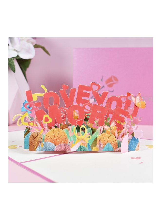 3-Piece 3D Wedding Anniversary Greeting Card - Image 1