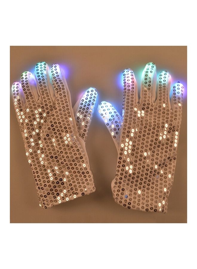 1-Pair Sequins Glowing Gloves - Image 1