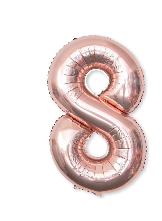 2-Piece Foil 8 Number Balloons 40inch 