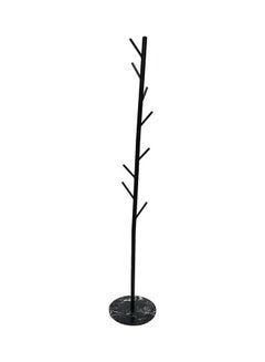 Coat Rack Stand With Marble Base Black 31x173x3cm - v1628525938/N49915135A_1