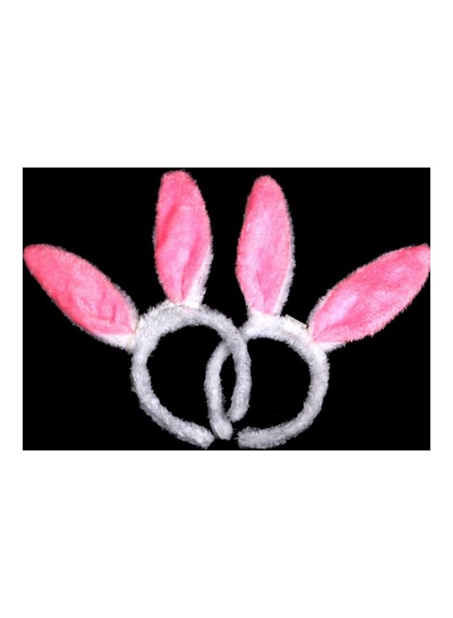 5-Piece Party LED Plush Glowing Rabbit Ear Hoops  - Image 2
