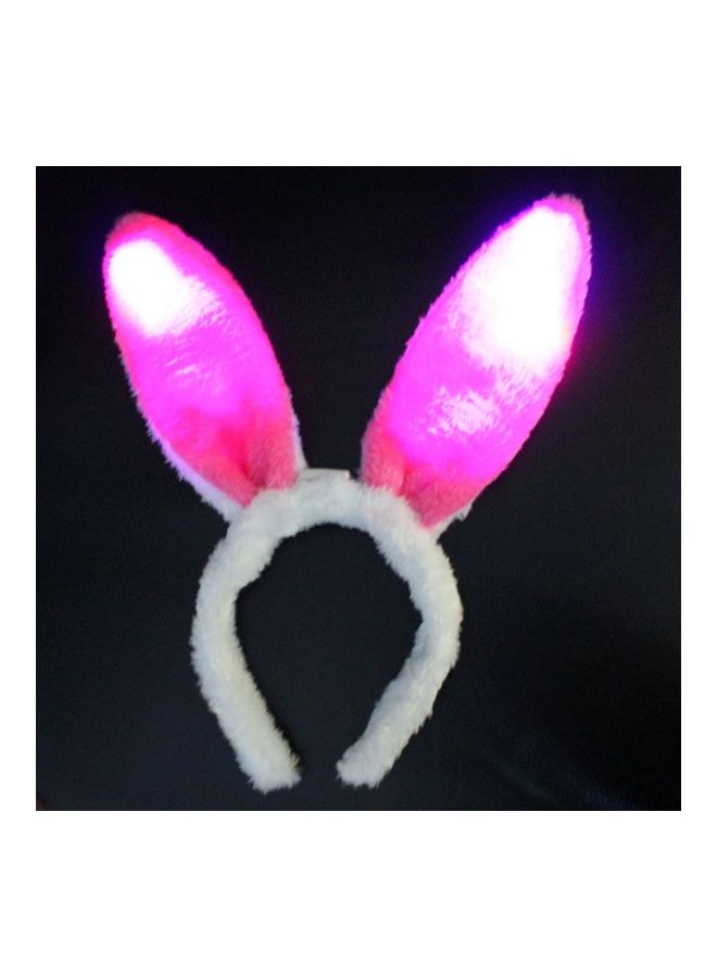 5-Piece Party LED Plush Glowing Rabbit Ear Hoops  - Image 3