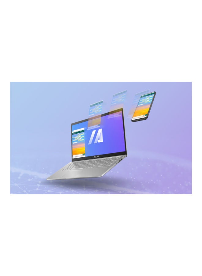 ASUS - X515EA-BR181T Laptop With 15.6-Inch HD Display, Core i3-1115G4 Processer/4GB RAM/256GB SSD/Intel UHD Graphics/Eng-Arb Keyboard English/Arabic Silver - Image 1