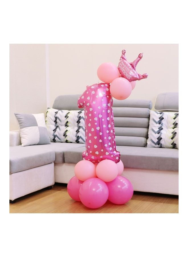 Happy Birthday Decorative Number Foil Balloon 