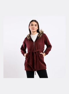 Plain Basic Jacket Burgundy