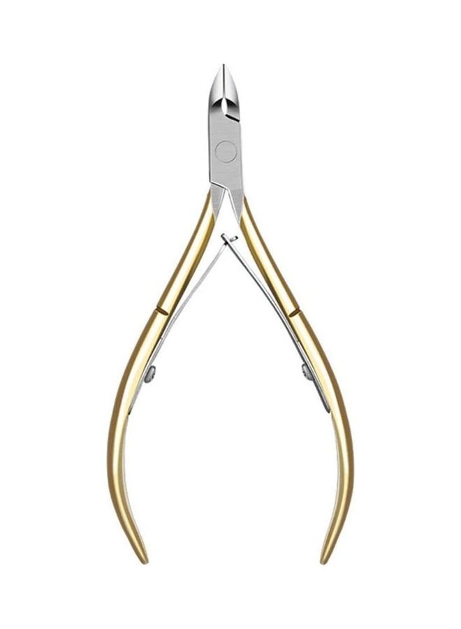 Generic Nail Clipper Stainless Steel Cuticle Nipper Professional Remover Scissors Finger Care Golden/Silver 